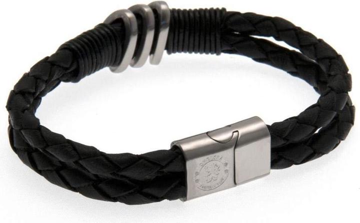 Produktbild Chelsea FC Armband Geflochten (80% Leder, 20% Edelstahl)