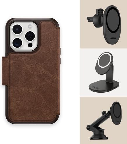 Produktbild OtterBox Strada Folio mit MagSafe (Apple iPhone 15 Pro)