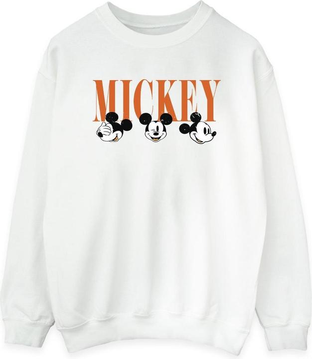 Actual product image Disney Womens/Ladies Mickey Mouse Faces Sweatshirt (L)