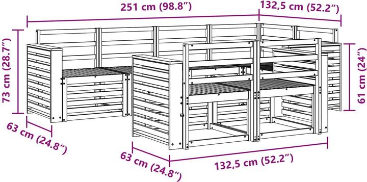 Produktbild vidaXL Outdoor-Sofa