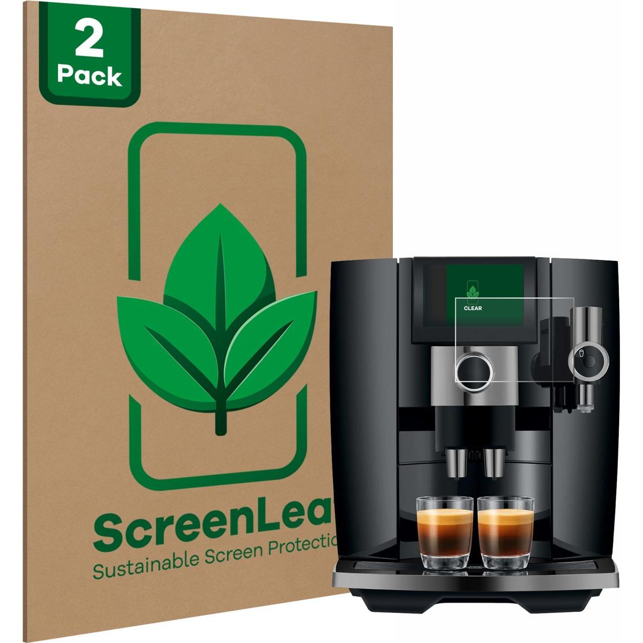 ScreenLeaf Schutzfolie nachhaltiger Displayschutz Displayschutzfolie Folie Klar Transparent, Zubehör Kaffeemaschinen, Tr...