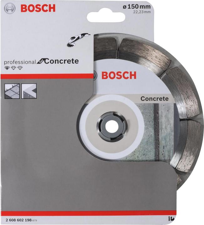 Immagine prodotto Bosch Professional Zubehör Lama diamantata Standard per calcestruzzo, 150 x 22,23 x 2 x 10 mm, confezione da 1 pz.