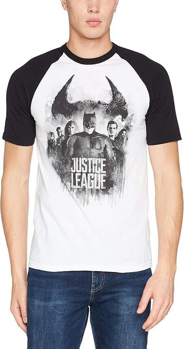 Produktbild Justice League Charakter Line Up Raglan Tshirt (L)