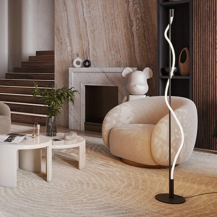 Produktbild Maytoni Tau LED Stehleuchte, Stehlampe 15W Schwarz Warmweiss (450 lm)