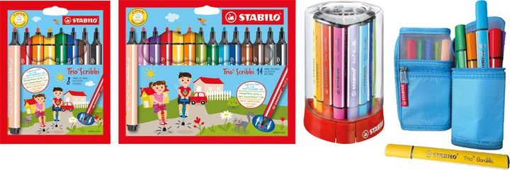 Immagine prodotto STABILO Trio Scribbi (Assortito, 14 x)