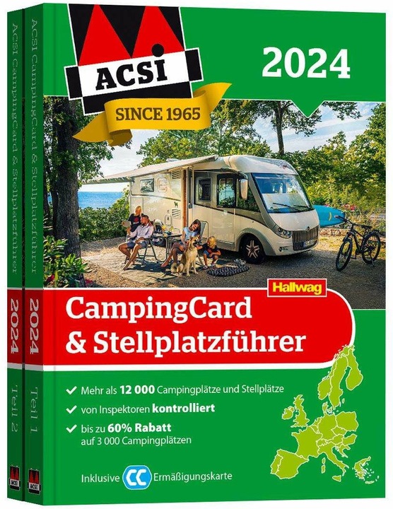 Produktbild HV ACSI CampingCard&Stellplatzführer (Deutsch, Hallwag, ACSI, 2023)
