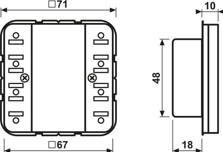 Image du produit JUNG Régulateur de température ambiante UP CD KNX CD5178TSM