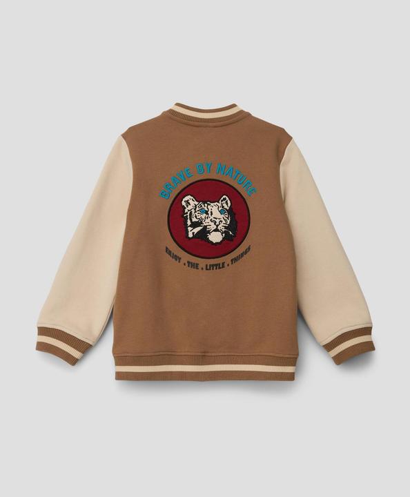 Produktbild s.Oliver Sweatshirt Jacke Sweatshirtjacke im College-Style (128, 134)