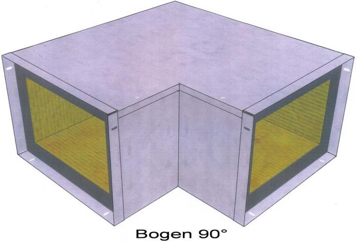 Produktbild Flamro Easy I 90/E 30-210x50 Bogen 90° EY2302