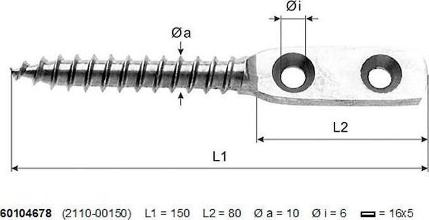 Image du produit Saner Fer à agrafer extra fort 150mm (1 pcs)
