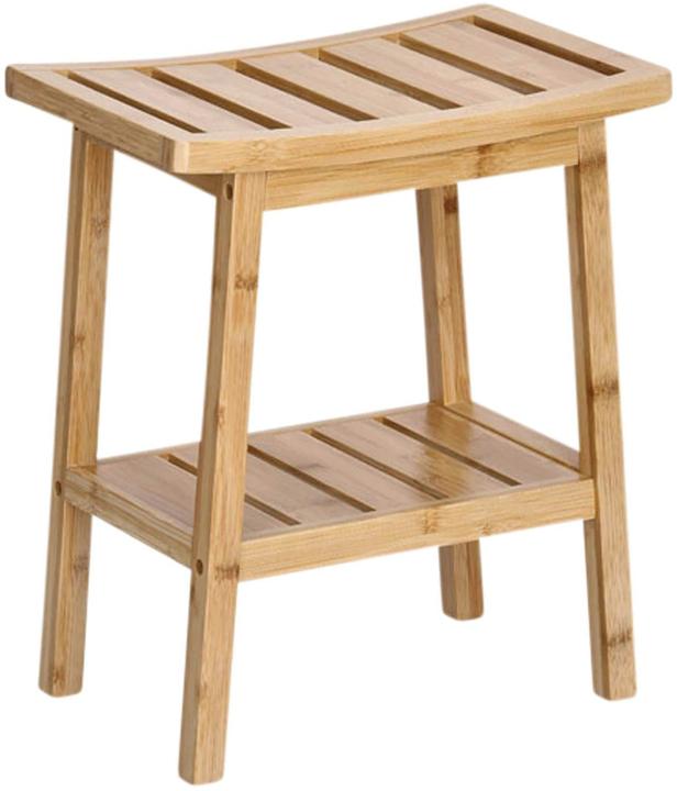 Zeller Present Tabouret avec tablette, bambou