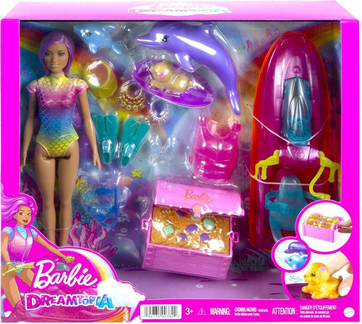 Produktbild Mattel Barbie - Dreamtopia Doll, Vehicle and Accessories (HBW90)