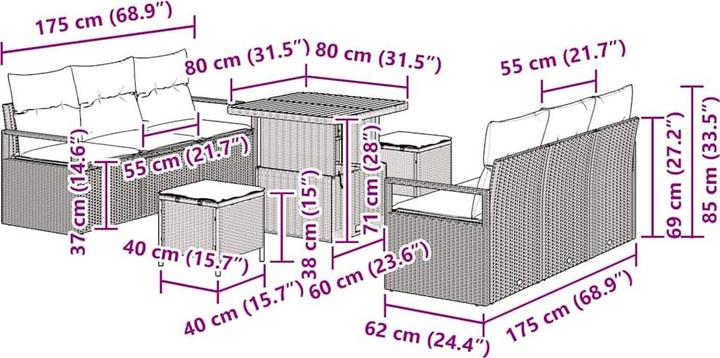 Produktbild vidaXL Caroline