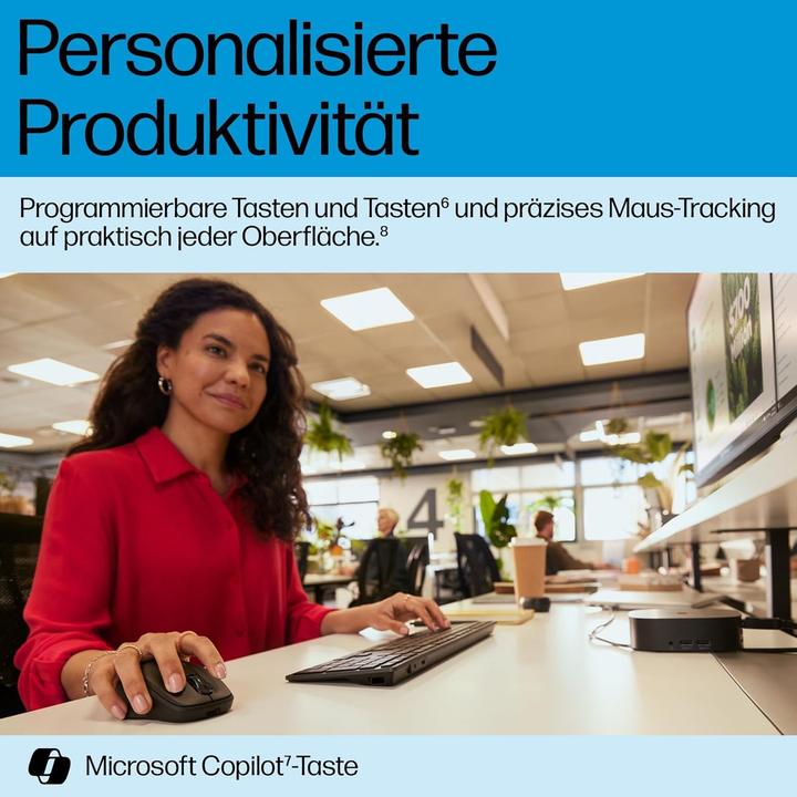 Actual product image HP 720 Dual-Mode Rechargeable Wireless Keyboard and Mouse Combo-GR (P) (DE, Wireless)