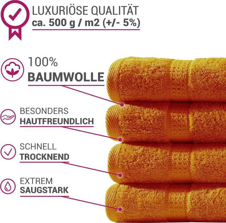 Produktbild Casativo 16-teiliges Handtuch-Set aus 100% Baumwolle (21 x 16 cm, 50 x 100 cm, 50 x 30 cm, 70 x 140 cm)