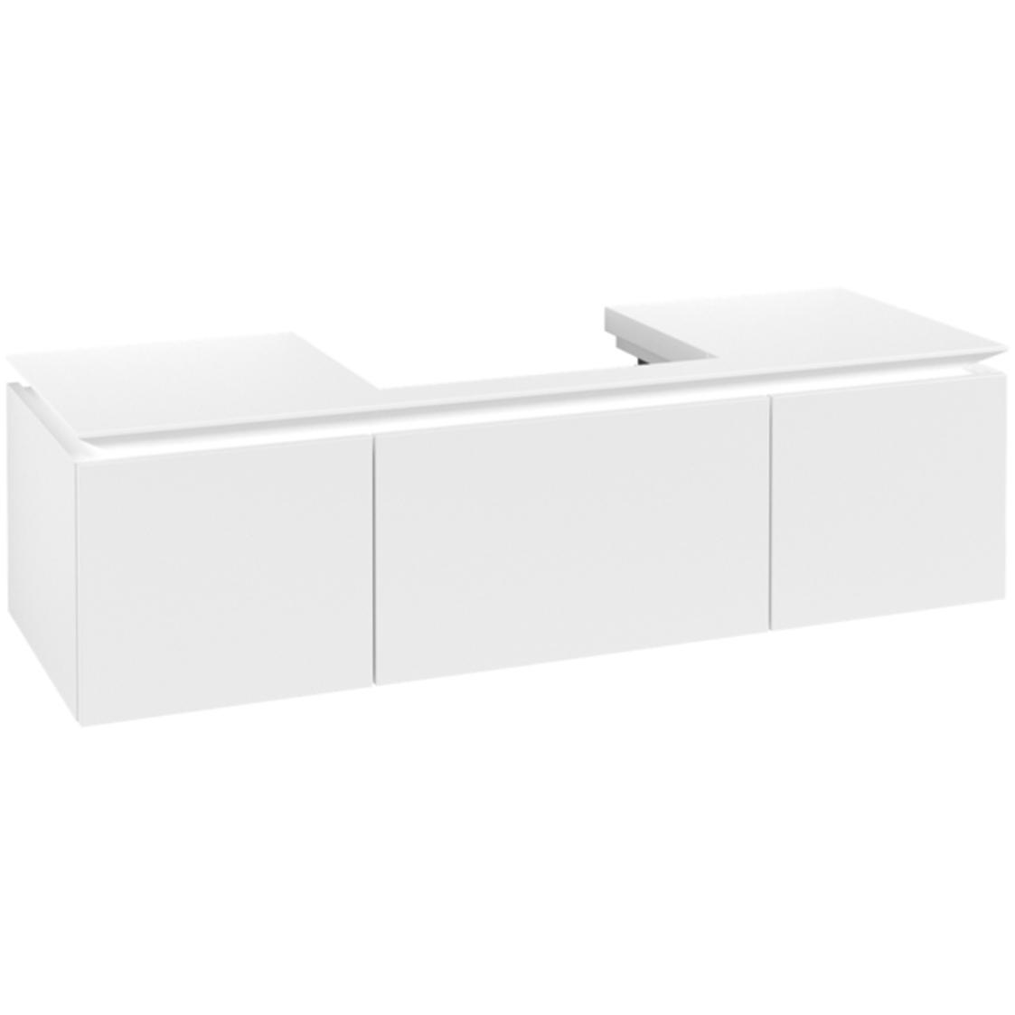 Villeroy & Boch, Waschbeckenunterschrank, Legato Waschtischunterschrank B682, 1200x380x500mm, Waschtisch mittig
