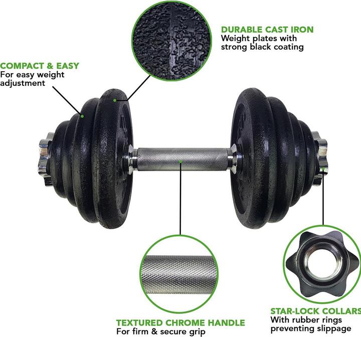 Productafbeelding Tunturi Kurzhantelset 15 kg (2 x 1 kg, 2 x 2 kg, 2 x 3 kg, 2 x 0,5 kg)