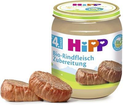 Image du produit Hipp Préparations (de viande) bio, préparation de viande de boeuf bio (125 g)