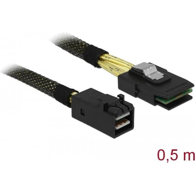 Thumbnail - Delock Kabel Mini SAS HD x 4 SFF 8643 Stecker > Mini SAS x 4 36 Pin SFF 8087 Stecker, Interne Kabel (PC)