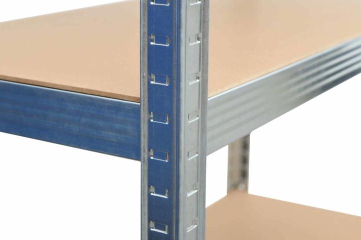 Actual product image Awtools REGAŁ 5 PÓŁEK 180x90x40 NOŚNOŚĆ 100KG / 3.3MM - WCISKANY SZYBKI MONTAŻ