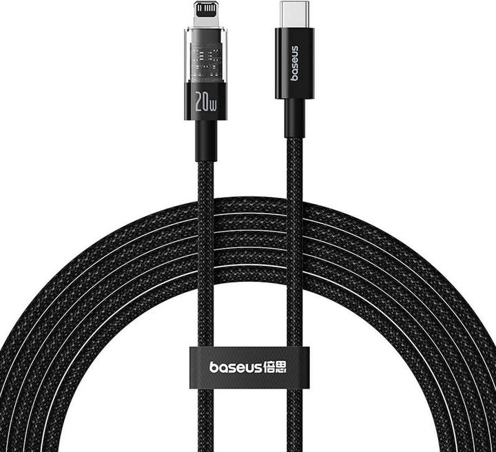 Produktbild Baseus Gem USB-C zu iP Schnellladekabel 2 m 20 W Schwarz (2 m, 20 W)