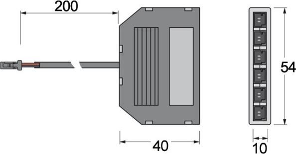 Productafbeelding L&S LED 6-weg verdeelstrip 24 V