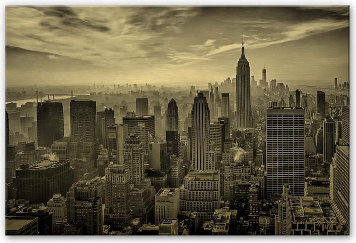 Image du produit Trenddeko Effet doré Schilbe - Hazy Gotham (120 x 75 cm)