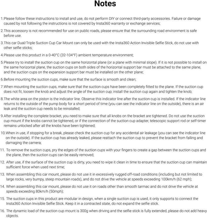 Produktbild Insta360 Dreifach-Saugnapf-Wagenhalterung