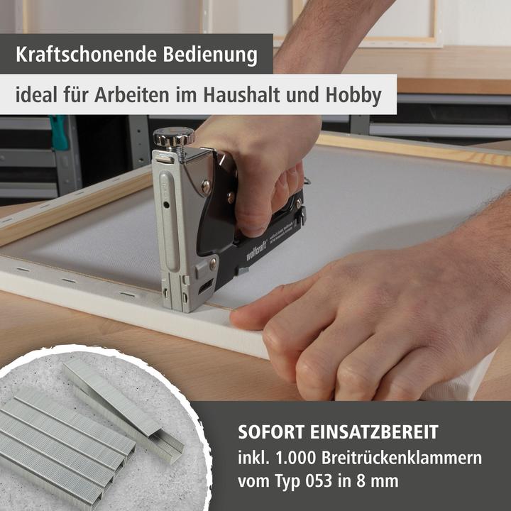 Actual product image wolfcraft 1 tacocraft 7 - Hand tacker set 1001 pcs.