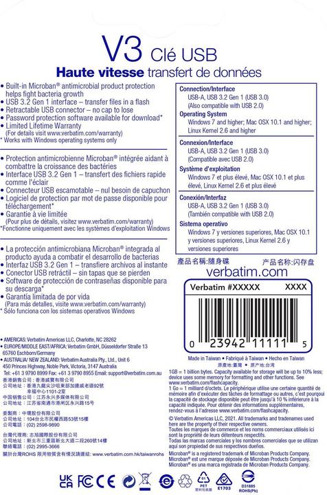 Actual product image Verbatim Store n Go V3 (16 GB, USB-A)