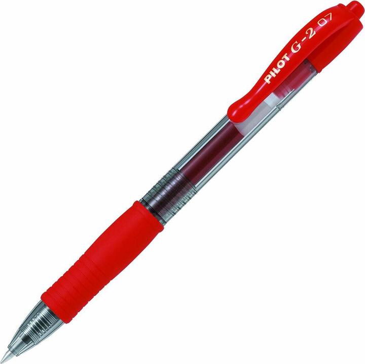 Actual product image Pilot G2 (Transparent, Red, 1 x)