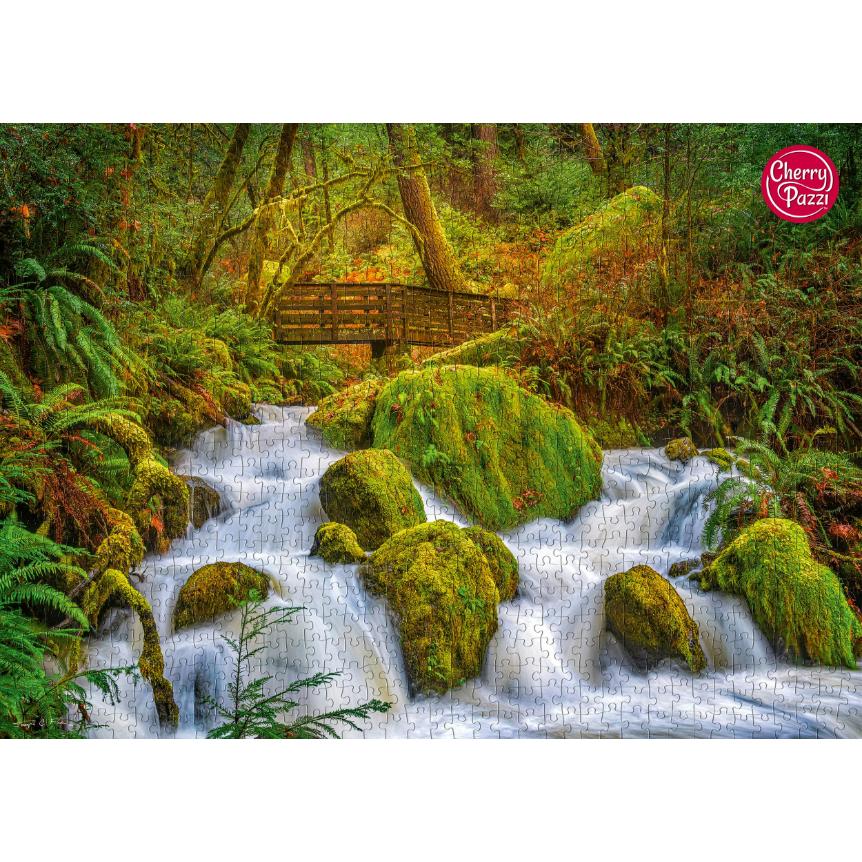 Thumbnail - Cherry Pazzi Puzzle Wald Wasserfall 1000 Teile (1000 Teile)
