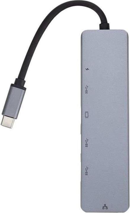 Actual product image eSTUFF USB-C 6-in-1 Mobile Hub (USB-C, 6 Ports)