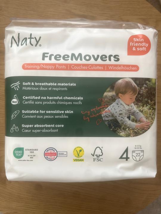 Produktbild Naty Bio-Windelhöschen (Gr. 4, Tragepack, 22 Stk.)