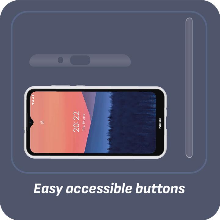 Actual product image Cazy Silicone Case Compatible with Nokia C21 - Soft TPU Protection - Transparent (Nokia C21)
