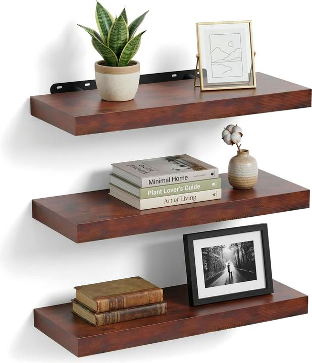 Actual product image Relaxdays 3x wall shelf (60 x 23 x 4 cm)
