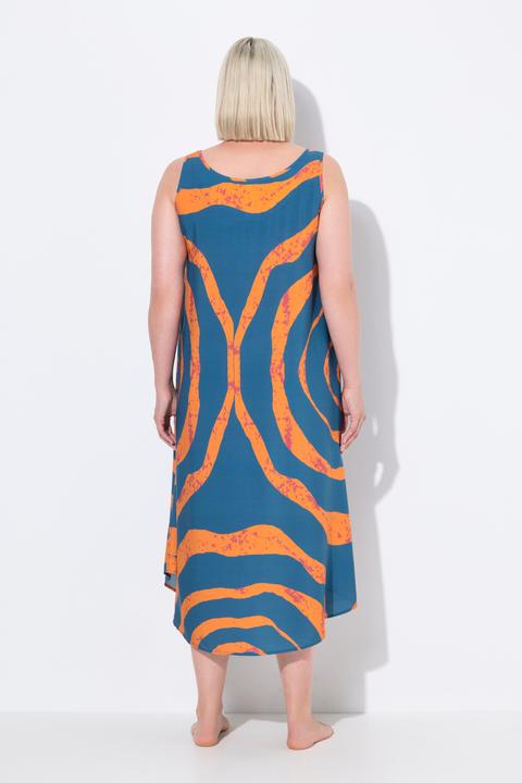 Produktbild Ulla Popken Midikleid, Kreise, A-Linie, Rundhals, ärmellos (54)