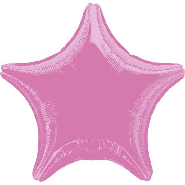 Amscan Standard Metallic Pink Folienballon Stern C16 lose