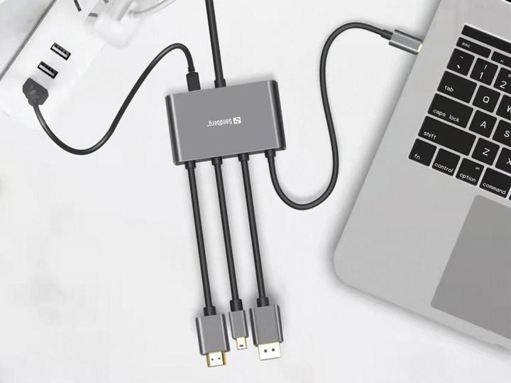 Produktbild Sandberg All-In-1, Adapter, Hub (HDMI, USB Typ-C, 230 cm)
