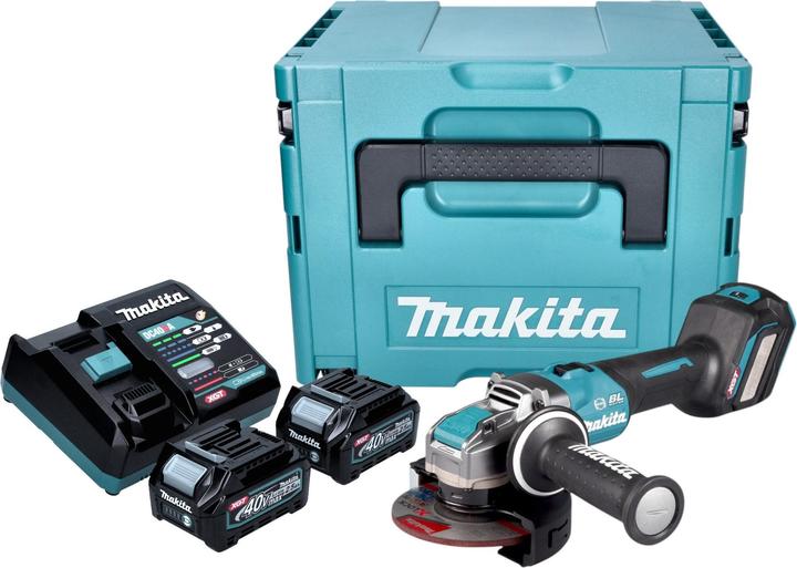 Produktbild Makita GA 041 GD201 Akku Winkelschleifer 40 V max. 125 mm X-LOCK Brushless + 2x Akku 2,5 Ah + (125 mm)