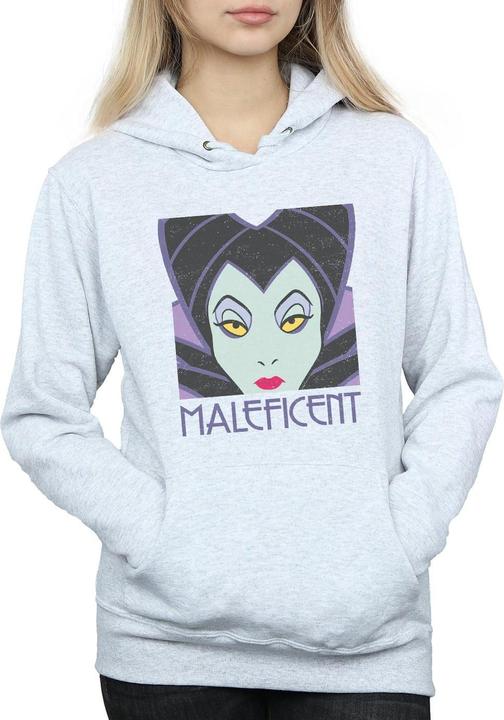 Immagine prodotto Disney Maleficent Cropped Head Felpa con Cappuccio Donna (XL)