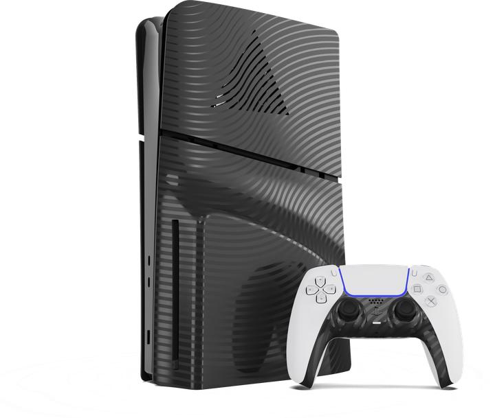 Produktbild Maxx Tech PS5 Slim Face Plates - Black Wave (PS5) (PS5)
