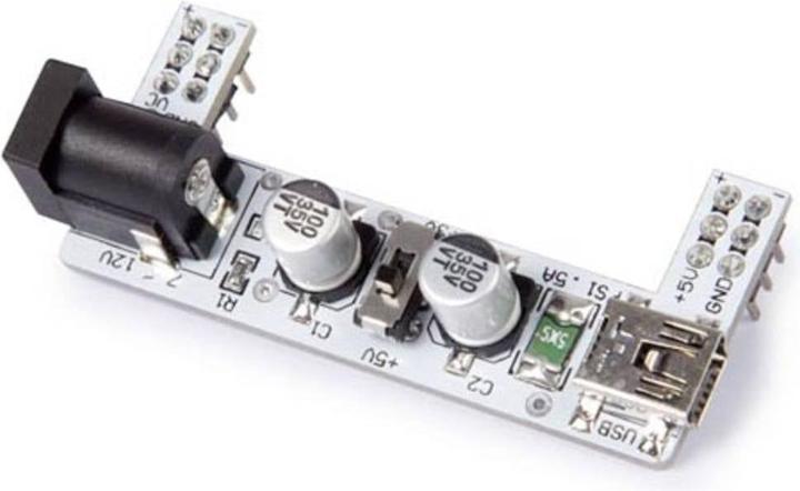 Image du produit Whadda Module d'alimentation 2 canaux pour cartes enfichables 3.3 V / 5 V