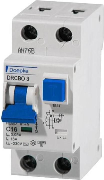 Productafbeelding Doepke Combinatie FI/LS/RCBO DRCBO3 C25/0,03/1N-A