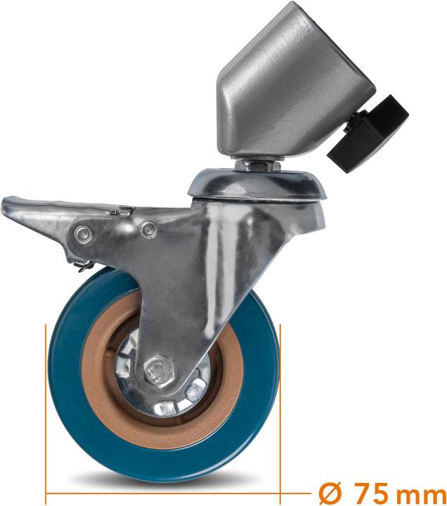 Produktbild Walimex pro pro 23094 Stativrollen Pro 7525 3er-Set 75mm (Stativfuss)