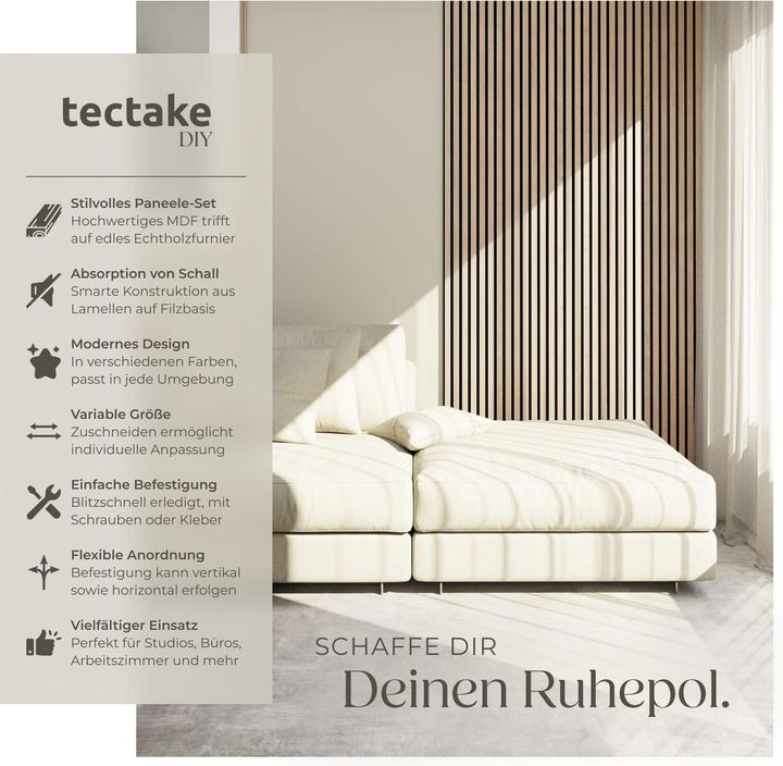 Produktbild tectake Akustikpaneele Sonic Wall II (50 x 110 cm)