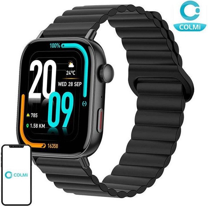 Colmi C8 Max smartwatch avec bracelet magnétique (noir)