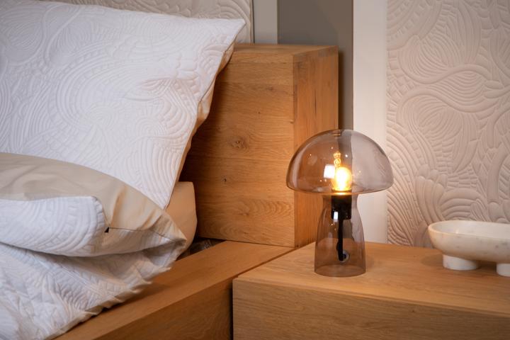 Image du produit Lucide FUNGO - Lampe de table - 1xE27 - Gris fumé 10514/01/65 (E27)