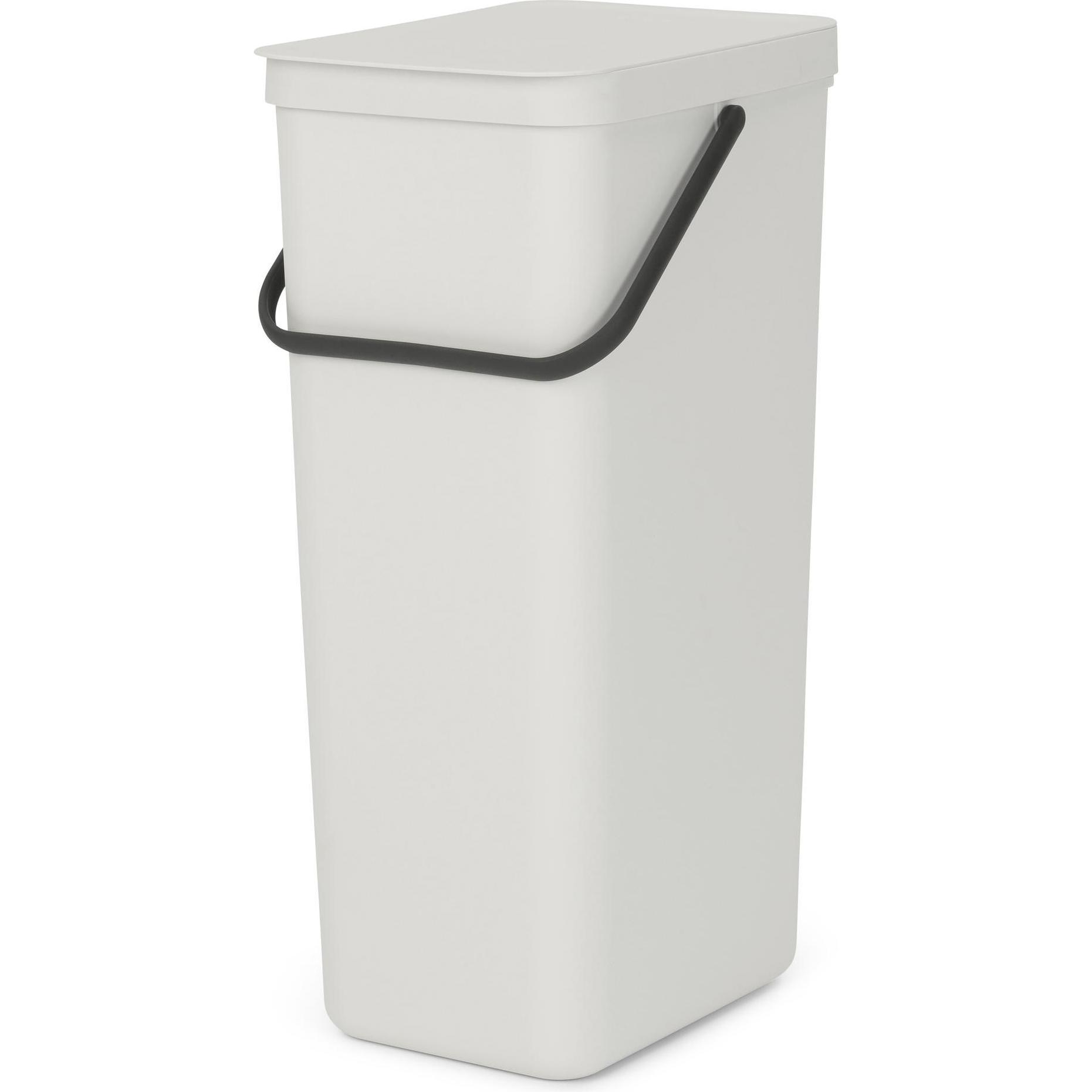 Brabantia Recyclingbehälter Sort & Go, Abfalleimer, Grau