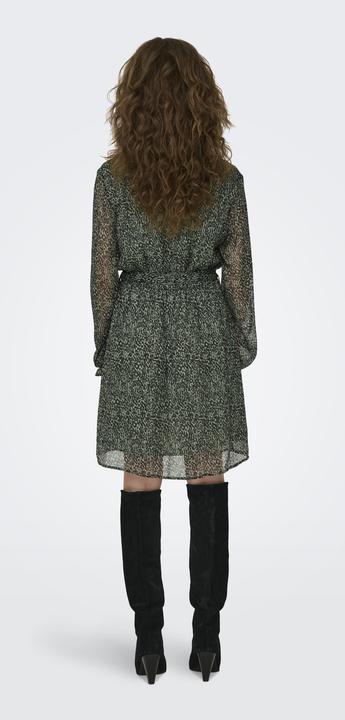 Produktbild JdY Normal geschnitten V-Ausschnitt Elastische Bündchen Kurzes Kleid Kleid (S)